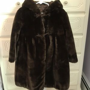 Faux fur coat
